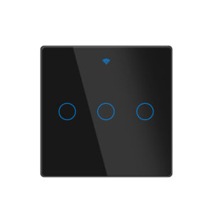 GDKES Wi-Fi+BLE 16A Fingerprint Proof 2.5D Glass Touch  Switch 3 Gang