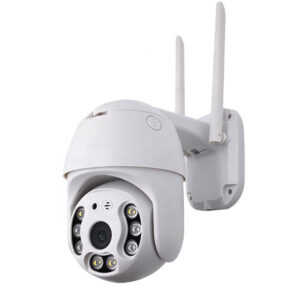 Tuya Wifi Mini Dome Outdoor Dual lights Full color night vision  Wireless PTZ IP Security Camera _copy