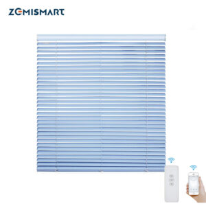 Zemismart WiFi Electric Curtain Motor Built in Battery with Aluminum Blinds Shade Custom Curtain Alexa Google Home Timer