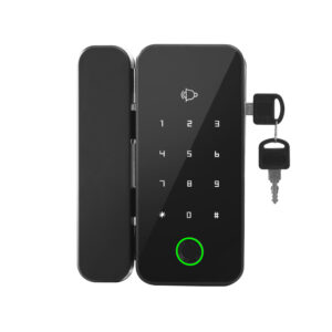 Smart locks door Glass Door Biometric Fingerprint Lock IC Card Code Remote Control Phone App Electric Lock for office