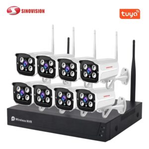 Home Security 8CH Wireless CCTV Camera  1080P HD WiFi NVR Kit 2MP IP66 Bullet IP Camera