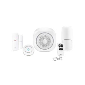 Tuya Smart Home Wireless WIFI Alarm System and Doorbell KIT Alexa Google Home IFTTT Voice Control security system home