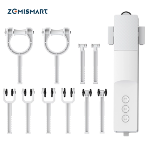 Zemismart Bluetooth Electric Curtain Robot Rechargeable Motor For Roman Rod I Type U Type Tracks Alexa Google Home Con