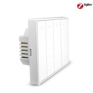 With Neutral ZigBee 16A US Mouse-click Button Switch 4 Gang
