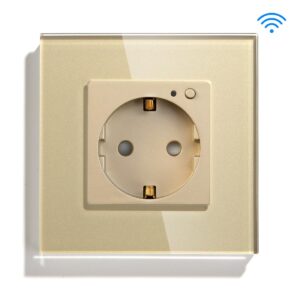 MVAVA EU wifi Socket Outlet Electrical Wall Socket EU Standard for 16A 250V Plug with Socket AC 110V-250V