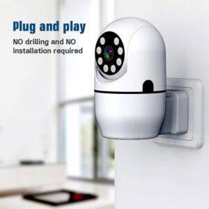 1080P 3MP TUYA Smart Security Mini CCTV IP Camera Wi-Fi Wireless Surveillance Indoor PTZ Dome Camera With Plug Adapter