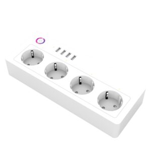 EU Wifi Smart Power Strip with USB Smart Power Socket Plug Tuya App Remote Control Power Board Works With Google Alexa