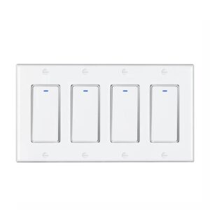 4Gang WiFi Push Button Switch  US or AU Type Works with Google Home & Alexa Echo
