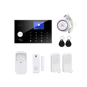 Tuya Wifi GSM 433Mhz Home Burglar Security Alarm System LCD Touch Keyboard 11 Languages Wireless Alarm Kit