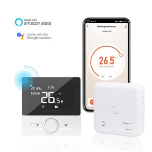 Wireless Thermostat Programmable Digital Room Thermostat for Gas Boiler System