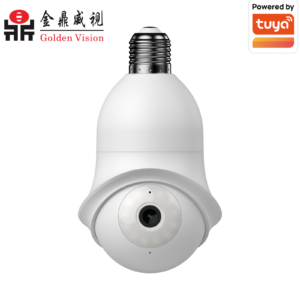 4MP Smart Bulb WIFI PT Camera with Full Color Night Vision human body detection