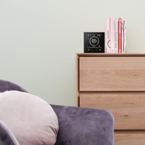 Smart Life Tuya Wi-Fi IR Remote Cooling & Heating Touch Screen Thermostat with Rechargeable Battery/5V USB Type-C