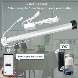 25mm WiFi Tubular Roller Blind Motor DC 12V Shade Curtain Motor