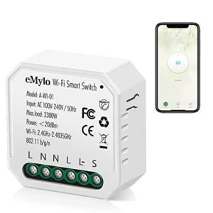 Mini Smart WiFi Relay Switch Wireless Remote Control Wifi Light Switch AC 220V 1 Gang Built-in Switch Relay Module