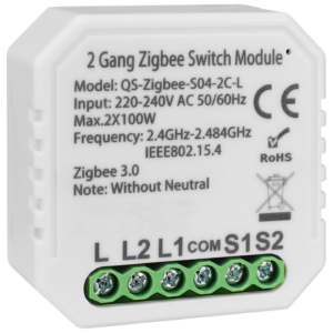 2 channels Zigbee Switch Module (L Only)