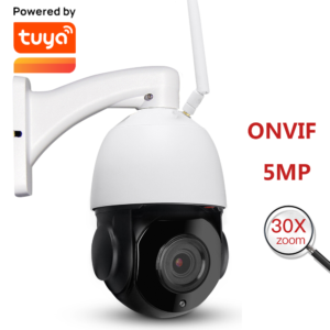 Smart Life APP 5MP Wi-Fi + POE  PTZ IP Camera AI  18X Optical Zoom+20xDigital zoom  Auto Tracking