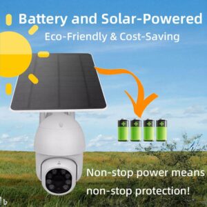 TOPPER wifi Solar Panel Battery PTZ Wireless Smart Camera Outdoor