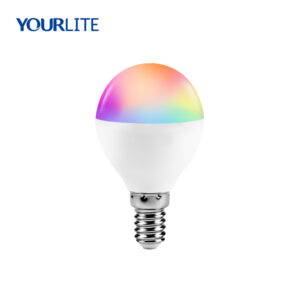 Smart Wi-Fi LED Bulb  RGB CCT Adjustable Dimmable G45 5.5W E14