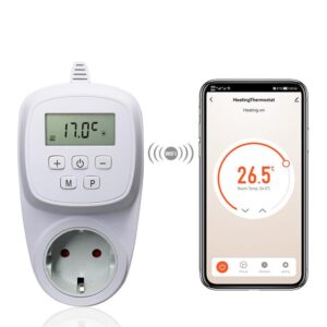 230V 16A MAX Plug Room Thermostat for Electric Heating Device